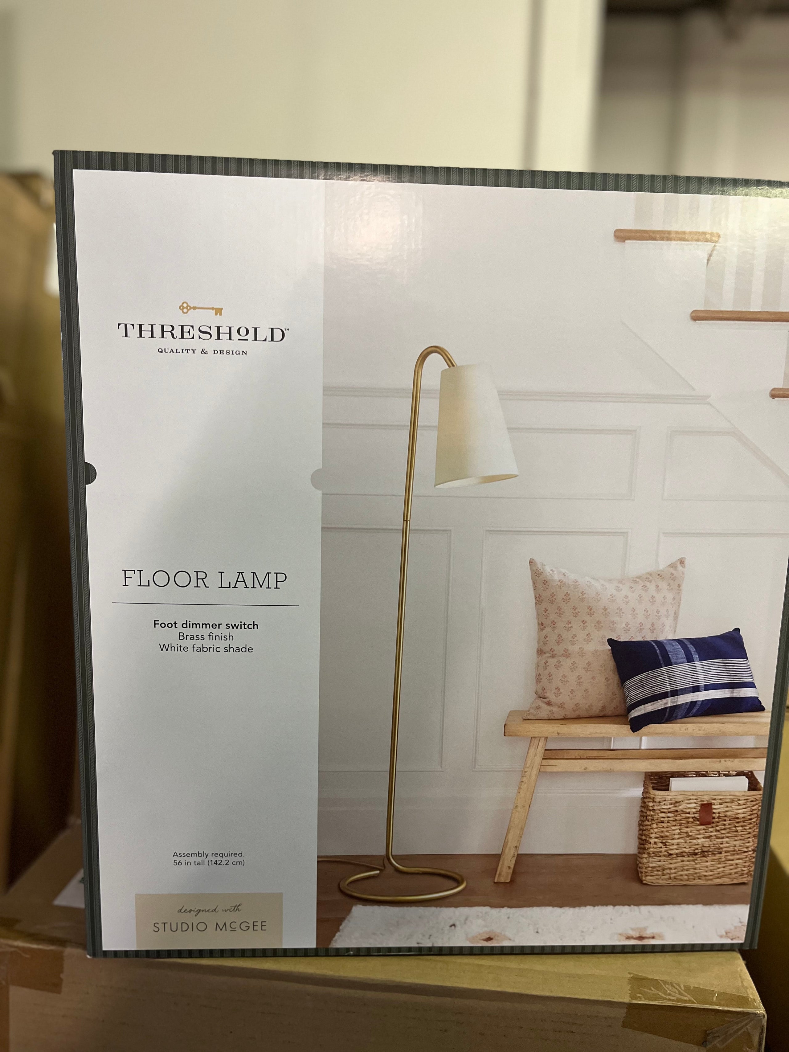 Threshold Floor Lamp with Foot Dimmer Switch BCS Pallet Pickers